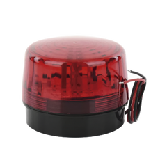 Luz Estroboscópica LED (35) / Patrones de Parpadeo Ajustables / 8 Patrones / Batería de Respaldo / 12-24 Vcc/Vca / Resistente al Clima IP66/IP55