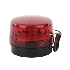 Luz Estroboscópica LED (35) / Patrones de Parpadeo Ajustables / 8 Patrones / Batería de Respaldo / 12-24 Vcc/Vca / Resistente al Clima IP66/IP55