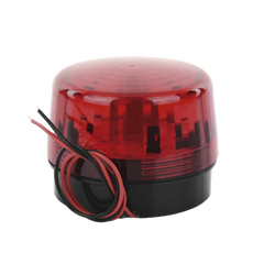Luz Estroboscópica LED (35) / Patrones de Parpadeo Ajustables / 8 Patrones / Batería de Respaldo / 12-24 Vcc/Vca / Resistente al Clima IP66/IP55