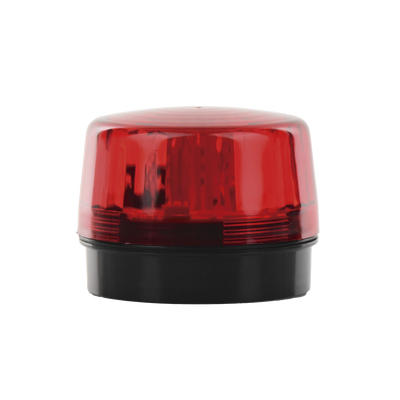 Luz Estroboscópica LED (55) / Patrones de Parpadeo Ajustables / 8 Patrones / Batería de Respaldo / 12-24 Vcc/Vca / Resistente al Clima IP66/IP55