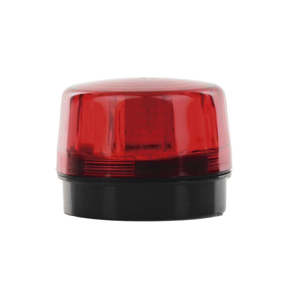 Luz Estroboscópica LED (55) / Patrones de Parpadeo Ajustables / 8 Patrones / Batería de Respaldo / 12-24 Vcc/Vca / Resistente al Clima IP66/IP55