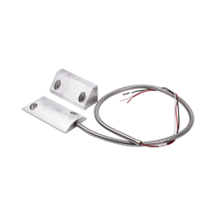 Contacto Magnético para Piso, Salida Dual NC/NA, GAP 65mm, Cubierta de Aluminio con 55cm de Cable Blindado