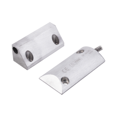 Contacto Magnético para Piso, Salida Dual NC/NA, GAP 65mm, Cubierta de Aluminio con 55cm de Cable Blindado