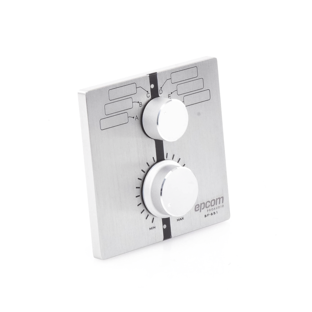 Control de  Volumen Remoto con Selector de Canales | Compatible con Amplificador SF2240UC - SF4240UC