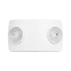 Luz de Emergencia Dual LED ultra compacta/150 lúmenes/Luz fría/Batería de Respaldo Incluida/Botón de test.