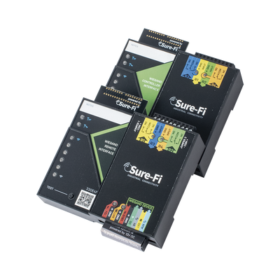 Convertidor de lectora para control de acceso (cableado a inalámbrico) / 1 Wiegand / 2 Relevadores / 2 Entradas / Atraviesa hasta 1.6 KM En Construcción o Material