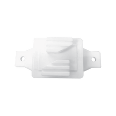Aislador de Paso Blanco reforzado para cercos eléctricos, resistente al clima extremoso