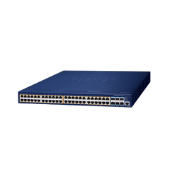 Switch Administrable Stacking Capa 3, 48 Puertos PoE Gigabit 802.3at, 6 Puertos SFP de 10 G, Incluye Fuente Redundante de 55 V cc