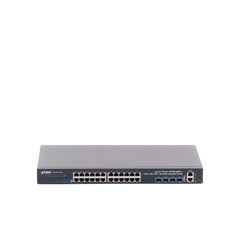 Switch Administrable Capa 3, 24-Puertos 10/100/1000T + 4-Puertos 10G SFP+, Apilable