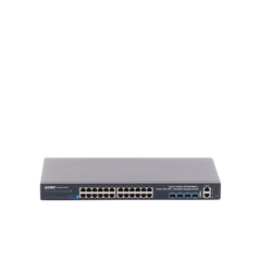 Switch Administrable Capa 3, 24-Puertos 10/100/1000T + 4-Puertos 10G SFP+, Apilable