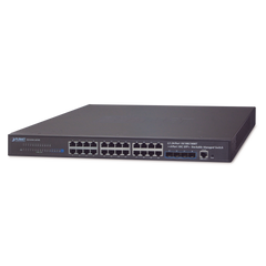 Switch Administrable Capa 3, 24-Puertos 10/100/1000T + 4-Puertos 10G SFP+, Apilable