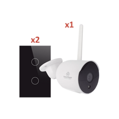(Wifi) KIT 1 camara Wifi y 2 apagadores inteligentes Wifi