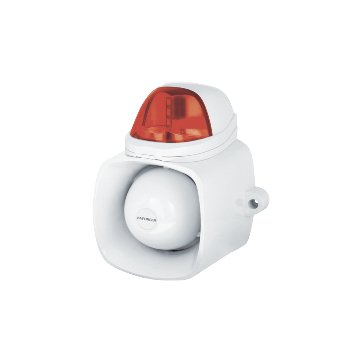 Sirena / Luz Estroboscópica Autónoma / Color Rojo  4 en 1 / IP65 / Uso Interior y Exterior / 12 Vcd / Múltiples Tipos de Notificación / Estroboscópica, de Sirena o de Audio /