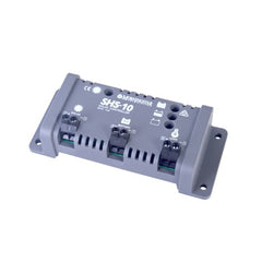 Controlador de Carga Solar PWM 10 A / 12 VCC / Desconexión Automática / IP22 / Protección Integral / Bajo Consumo 8 mA