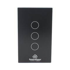 (Wifi) Apagador switch inalámbrico WIFI, control de 3 regresos de carga, 110V