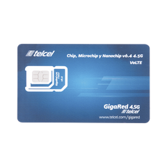 SIM SYSCOM 10 GB mensual para dispositivos móviles 3G/4G (Telcel) 1 año de servicio (solo datos)