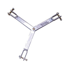 Brida para sujeción de retenida compatible con tramos STZ35, Galvanizado electrolítico.
