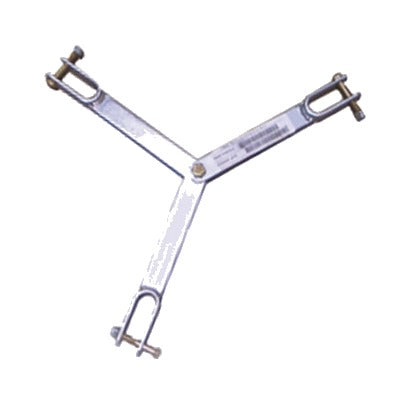 Brida para sujeción de retenida compatible con tramos STZ60G, Galvanizado por Inmersión en Caliente.