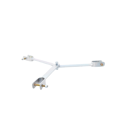 Brida para sujeción de retenida compatible con tramos STZ45, Galvanizado electrolítico.