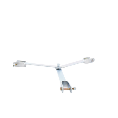 Brida para sujeción de retenida compatible con tramos STZ45, Galvanizado electrolítico.
