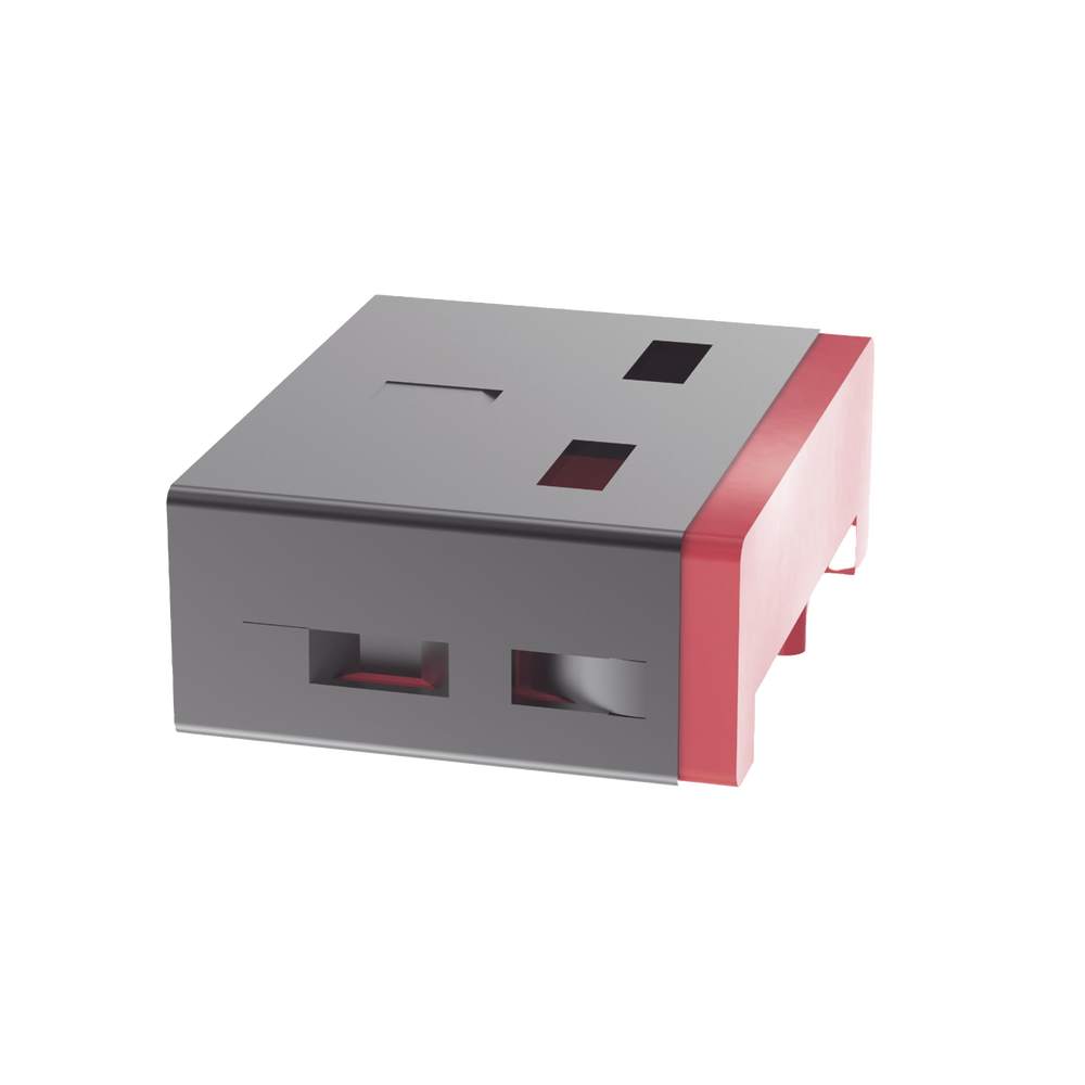 Dispositivo de Bloqueo Smartkeeper, Para Puertos USB-A, Color Rojo, 1 Pieza