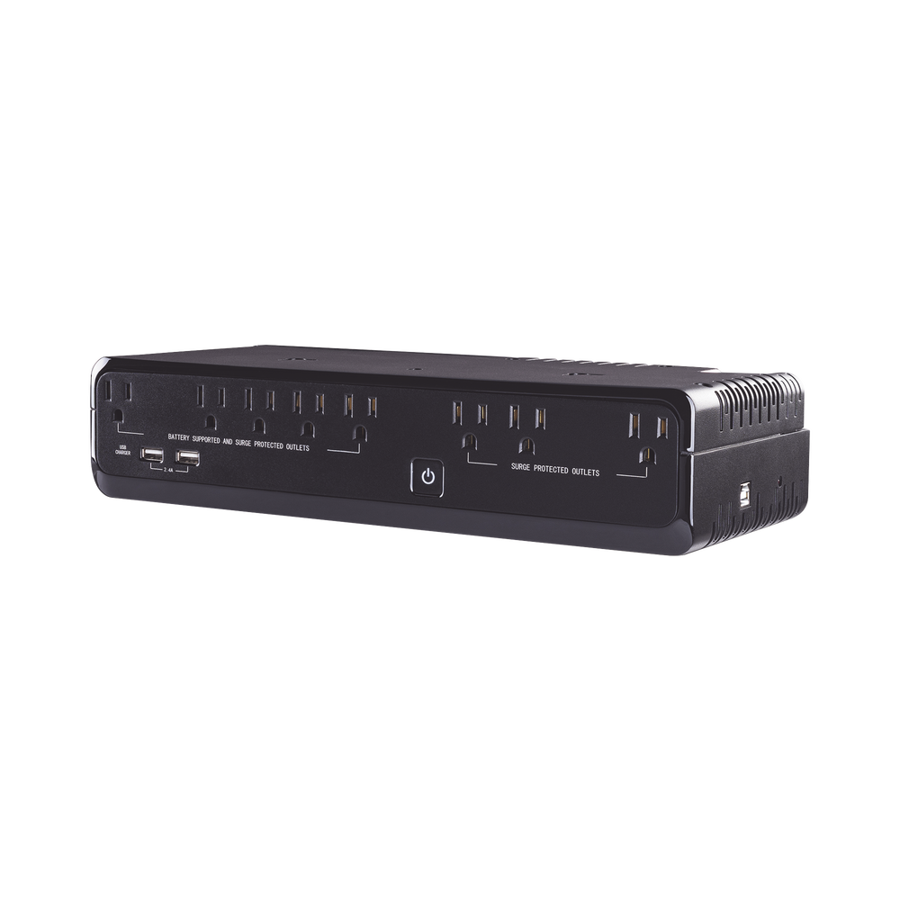 UPS de 750 VA/375 W, Topología Standby, Entrada 120 Vca NEMA 5-15P, de Escritorio, Con 8 Tomas NEMA 5-15R