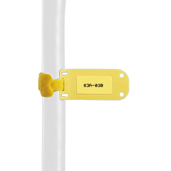 Paquete de 25 Marcadores de Identificación Autolaminados, de 33.3 x 76.2 mm, Uso Interior/Exterior, Color Amarillo