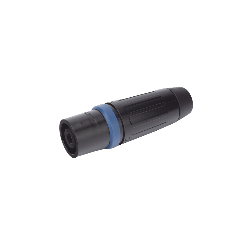 Speakon Conector de cable macho de 4 polos, carcasa negra, cable AWG10,  30A