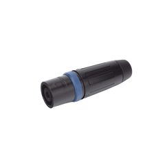 Speakon Conector de cable macho de 4 polos, carcasa negra, cable AWG10,  30A