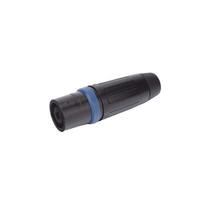 Speakon Conector de cable macho de 4 polos, carcasa negra, cable AWG10,  30A