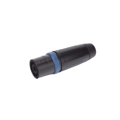 Speakon Conector de cable macho de 4 polos, carcasa negra, cable AWG10,  30A