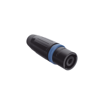 Speakon Conector de cable macho de 4 polos, carcasa negra, cable AWG10,  30A