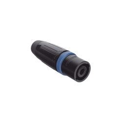 Speakon Conector de cable macho de 4 polos, carcasa negra, cable AWG10,  30A