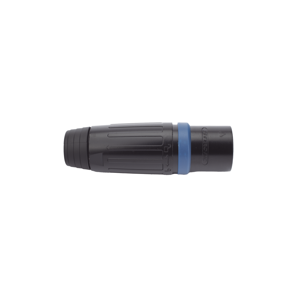 Speakon Conector de cable macho de 4 polos, carcasa negra, cable AWG10,  30A
