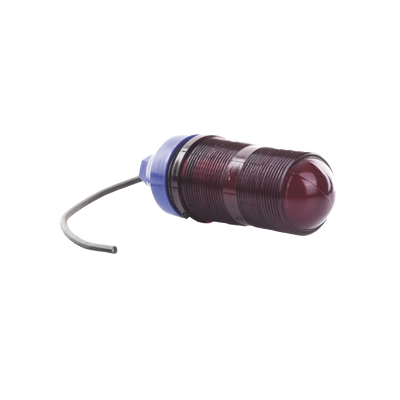 Lámpara de Obstrucción Básica con Globo Rojo de Policarbonato (Con Foco).