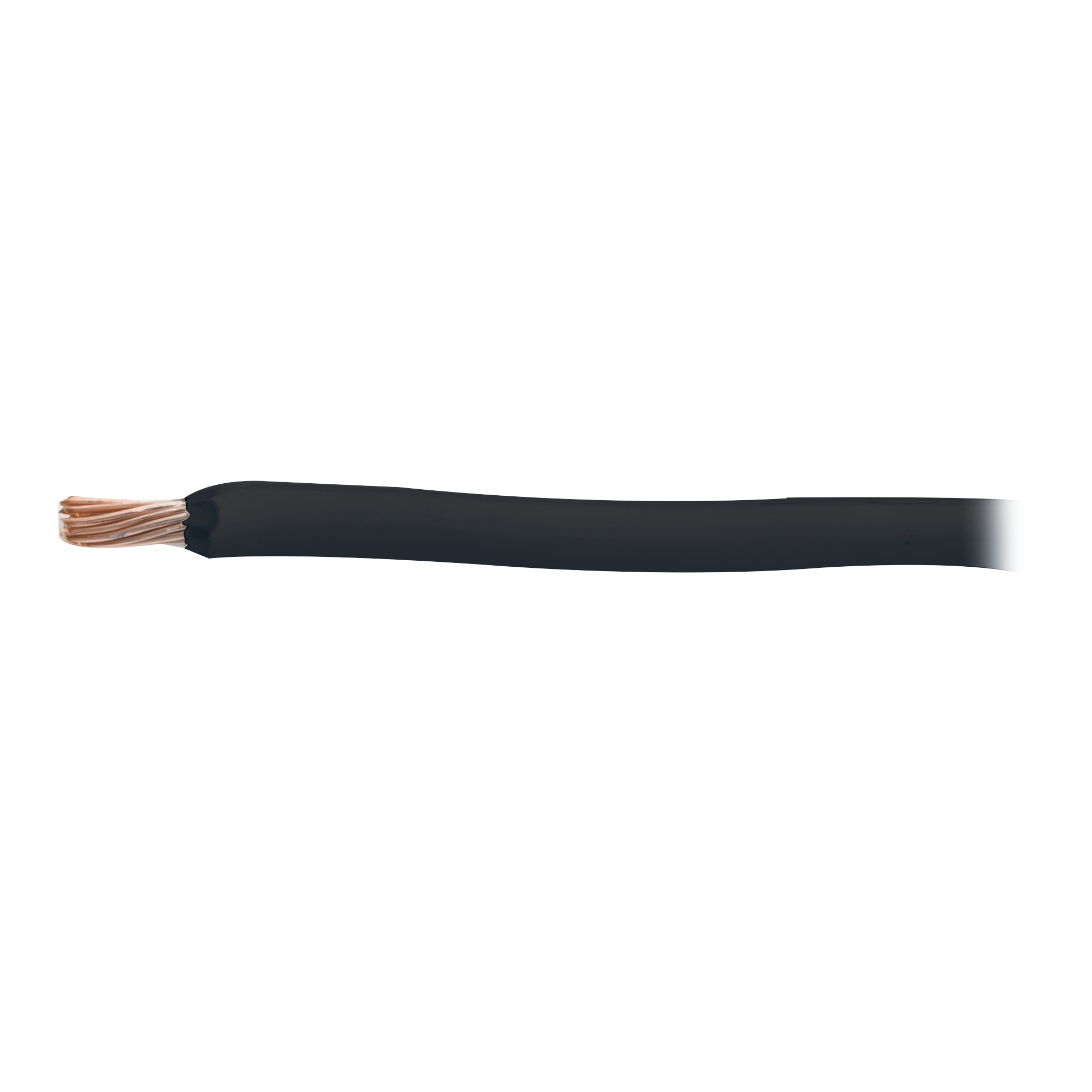 Cable Eléctrico de Cobre Recubierto THW-LS Calibre 2 AWG 19 Hilos Color Negro (100 metros)