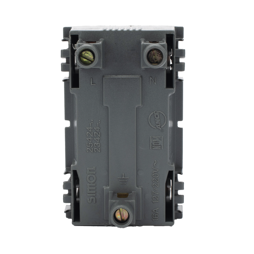 Módulo Dúplex de Contactos Eléctricos 10A 127V Color Blanco / Compatible con Cajas para Pavimento SM-CPAV-2 y SM-CPAV-4 / Requiere Adaptador SM-ADAP-FP para Fijación / Modelo 25424-30