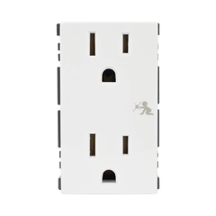 Módulo Dúplex de Contactos Eléctricos 10A 127V Color Blanco / Compatible con Cajas para Pavimento SM-CPAV-2 y SM-CPAV-4 / Requiere Adaptador SM-ADAP-FP para Fijación / Modelo 25424-30