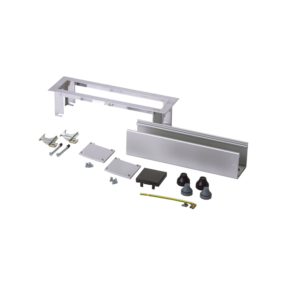 Caja Para Instalación en Escritorio para Voz, Datos o Contactos Eléctricos / Capacidad para 4 Módulos / Salida de Cables Posterior / Los Módulos se Adquieren Aparte / (KFC134/14CY)