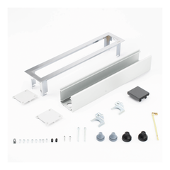 Caja Para Instalación en Escritorio para Voz, Datos o Contactos Eléctricos / Capacidad para 4 Módulos / Salida de Cables Posterior / Los Módulos se Adquieren Aparte / (KFC134/14CY)