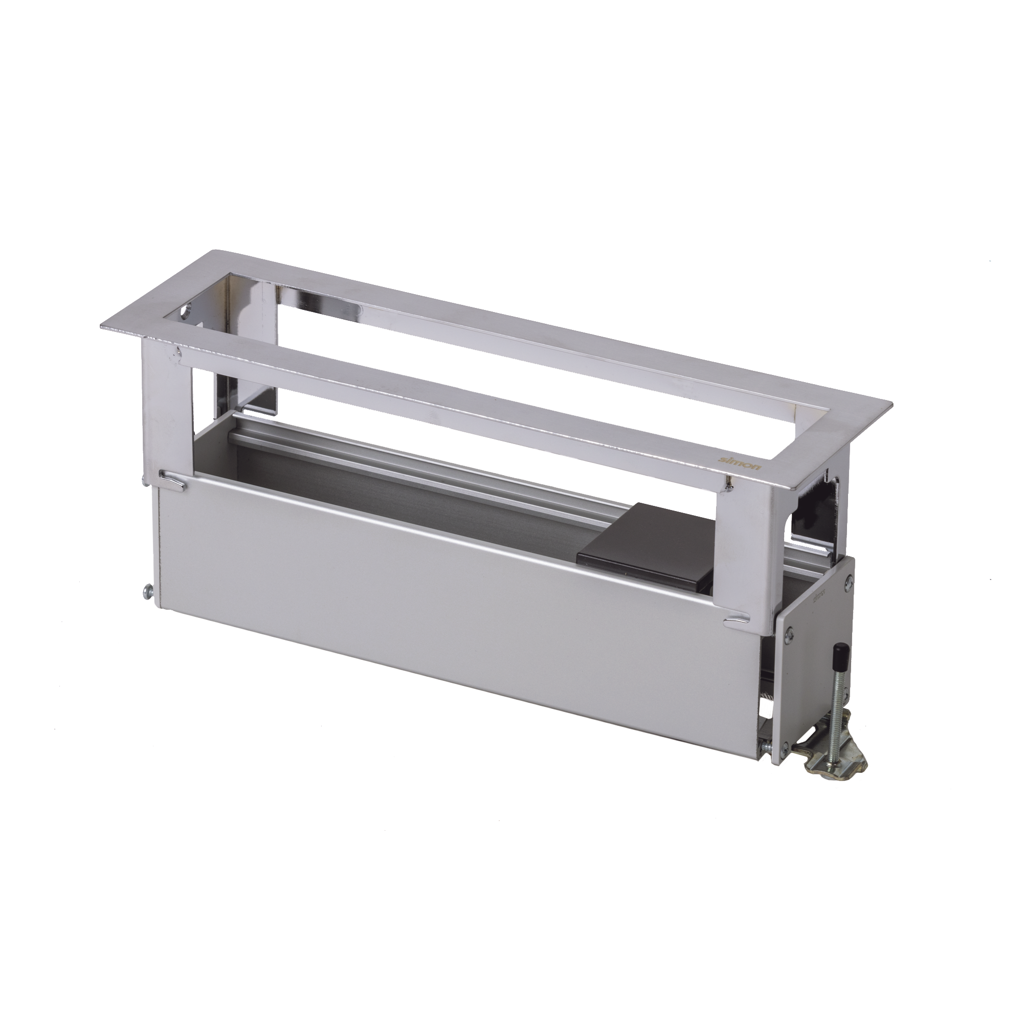 Caja Para Instalación en Escritorio para Voz, Datos o Contactos Eléctricos / Capacidad para 4 Módulos / Salida de Cables Posterior / Los Módulos se Adquieren Aparte / (KFC134/14CY)