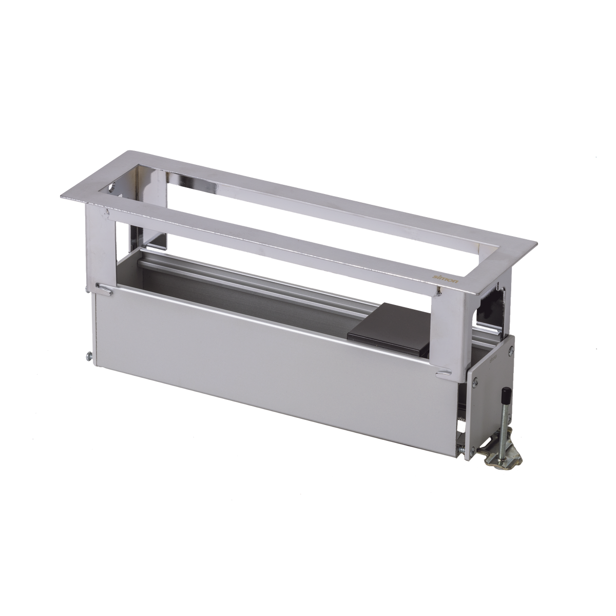 Caja Para Instalación en Escritorio para Voz, Datos o Contactos Eléctricos / Capacidad para 4 Módulos / Salida de Cables Posterior / Los Módulos se Adquieren Aparte / (KFC134/14CY)