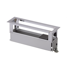 Caja Para Instalación en Escritorio para Voz, Datos o Contactos Eléctricos / Capacidad para 4 Módulos / Salida de Cables Posterior / Los Módulos se Adquieren Aparte / (KFC134/14CY)