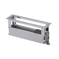 Caja Para Instalación en Escritorio para Voz, Datos o Contactos Eléctricos / Capacidad para 4 Módulos / Salida de Cables "Posterior" / Los Módulos se Adquieren Aparte / (KFC134/14CY)