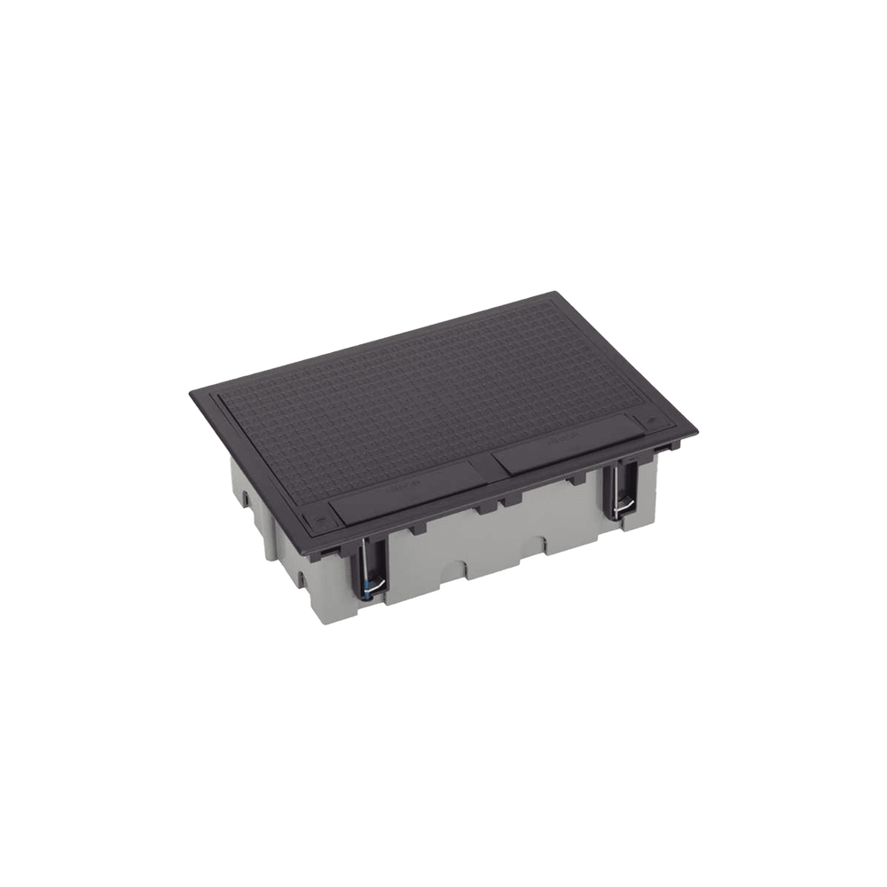 Caja Para Instalación en Piso Falso para Voz, Datos o Contactos Eléctricos / Capacidad para 6 Módulos / Espacio Embellecedor en la Tapa / Profundidad Ajustable de 90 a 120 mm (3.54 a 4.72 pulgadas) / Los Módulos se Adquieren Aparte / (SF610/14CY)