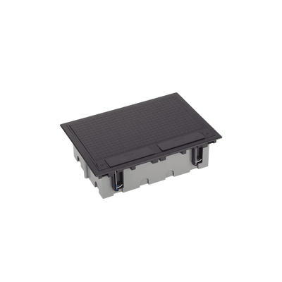 Caja Para Instalación en Piso Falso para Voz, Datos o Contactos Eléctricos / Capacidad para 6 Módulos / Espacio Embellecedor en la Tapa / Profundidad Ajustable de 90 a 120 mm / Los Módulos se Adquieren Aparte / (SF610/14CY)