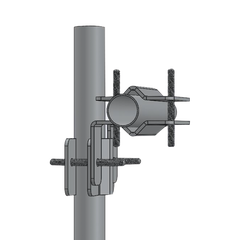 Herraje Adaptador Cruzado para Mástil para Diámetros desde 7/8" hasta 2".