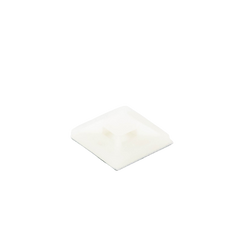 Montaje-Sujetador Adhesivo STRONGHOLD de 4 Vías de 1" x 1" x 1/4", Color Natural,  Nylon 6.6 Retardante de Llamas V-2, Paquete de 100pz