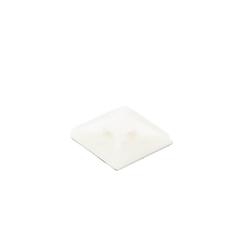 Montaje-Sujetador Adhesivo STRONGHOLD de 4 Vías de 1" x 1" x 1/4", Color Natural,  Nylon 6.6 Retardante de Llamas V-2, Paquete de 100pz