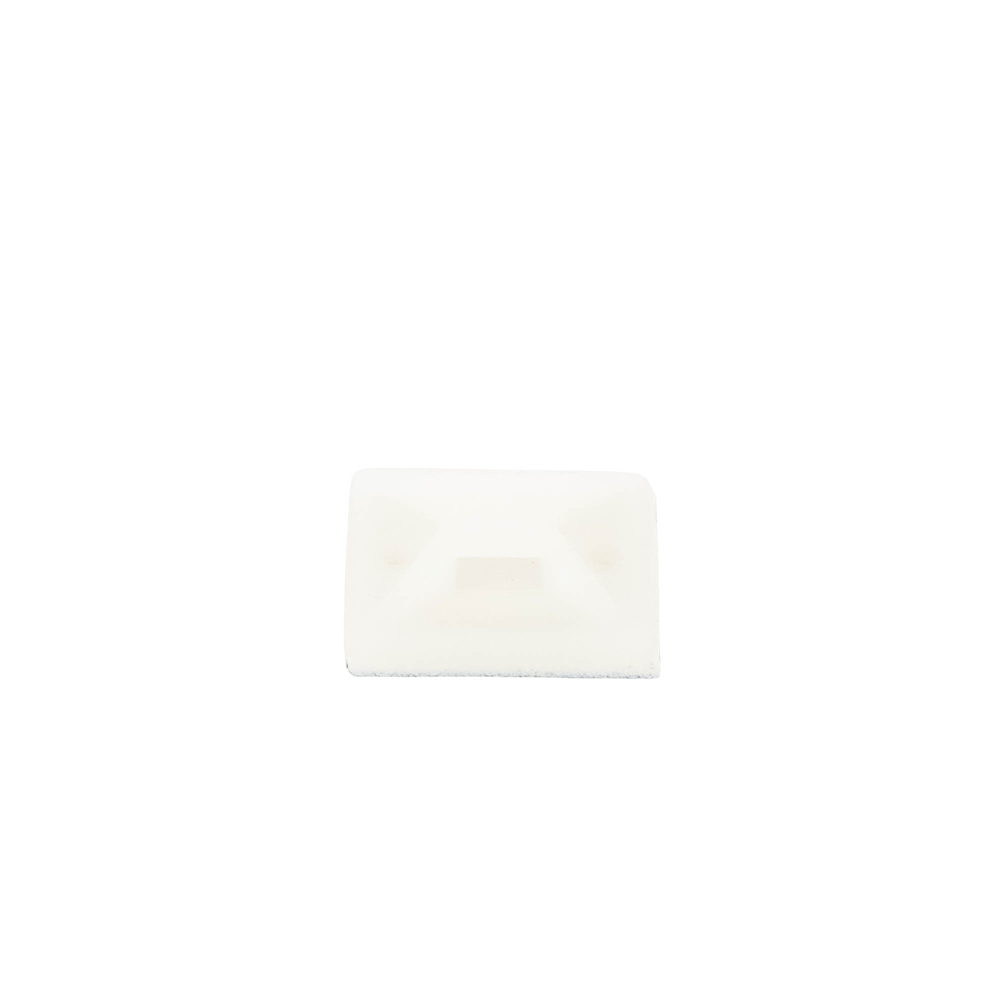 Montaje-Sujetador Adhesivo STRONGHOLD de 4 Vías de 1" x 1" x 1/4", Color Natural,  Nylon 6.6 Retardante de Llamas V-2, Paquete de 100pz